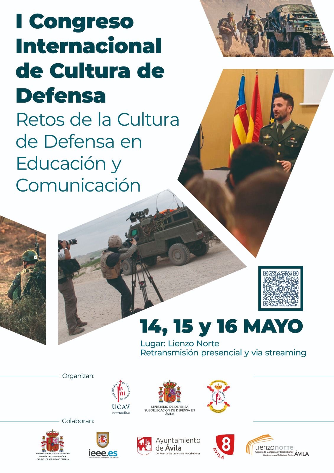 Cartel del Congreso Internacional de Cultura de la Defensa.